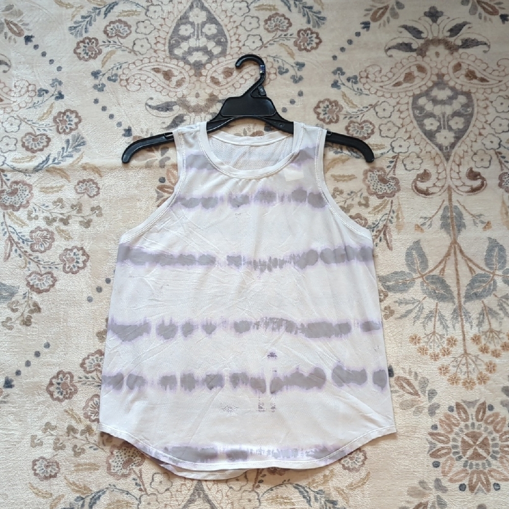 lululemon athletica Lavender Stripe Tank Top